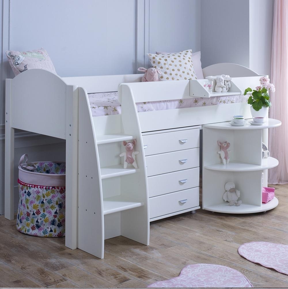 mid sleeper cabin bed with storage