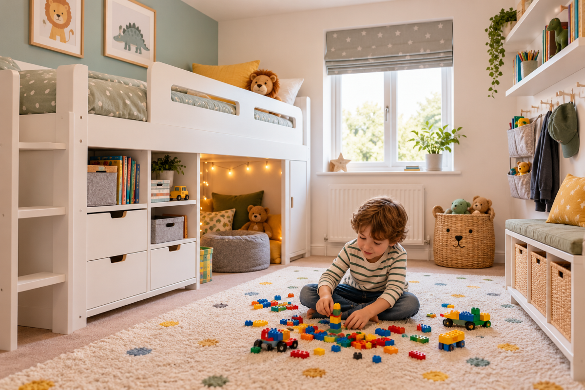 How to Create More Play Space in a Small Children's Bedroom