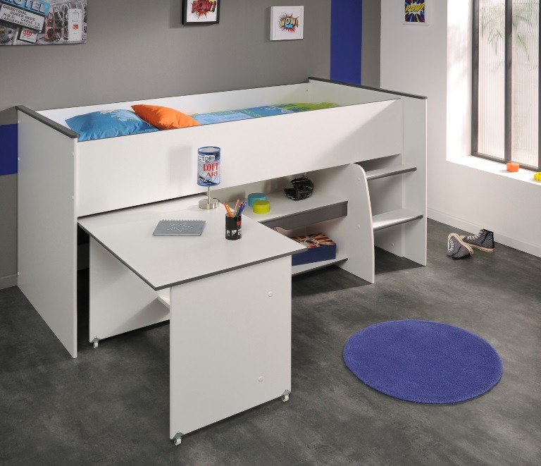 Parisot Moby Midsleeper Cabin Bed with Desk