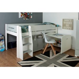 Grey Kids Avenue midsleeper child's bed